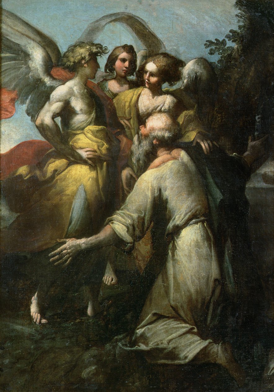 Abraham und die drei Engel von Giovanni Donducci