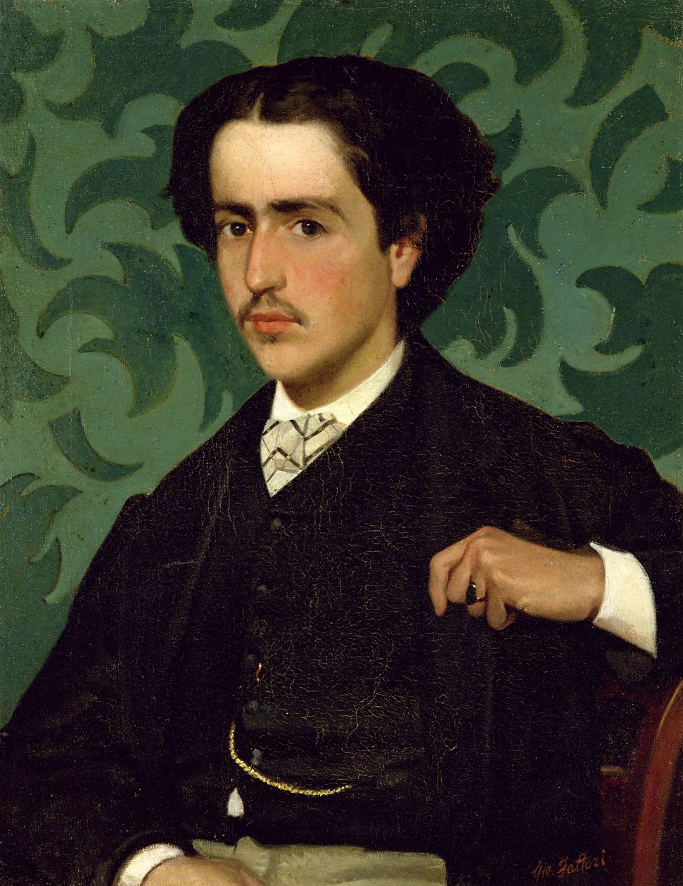 Porträt eines jungen Mannes von Giovanni Fattori