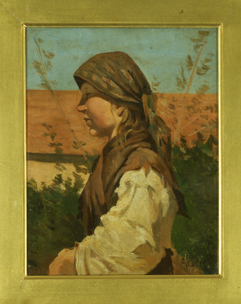 Der Holzfäller von Giovanni Fattori