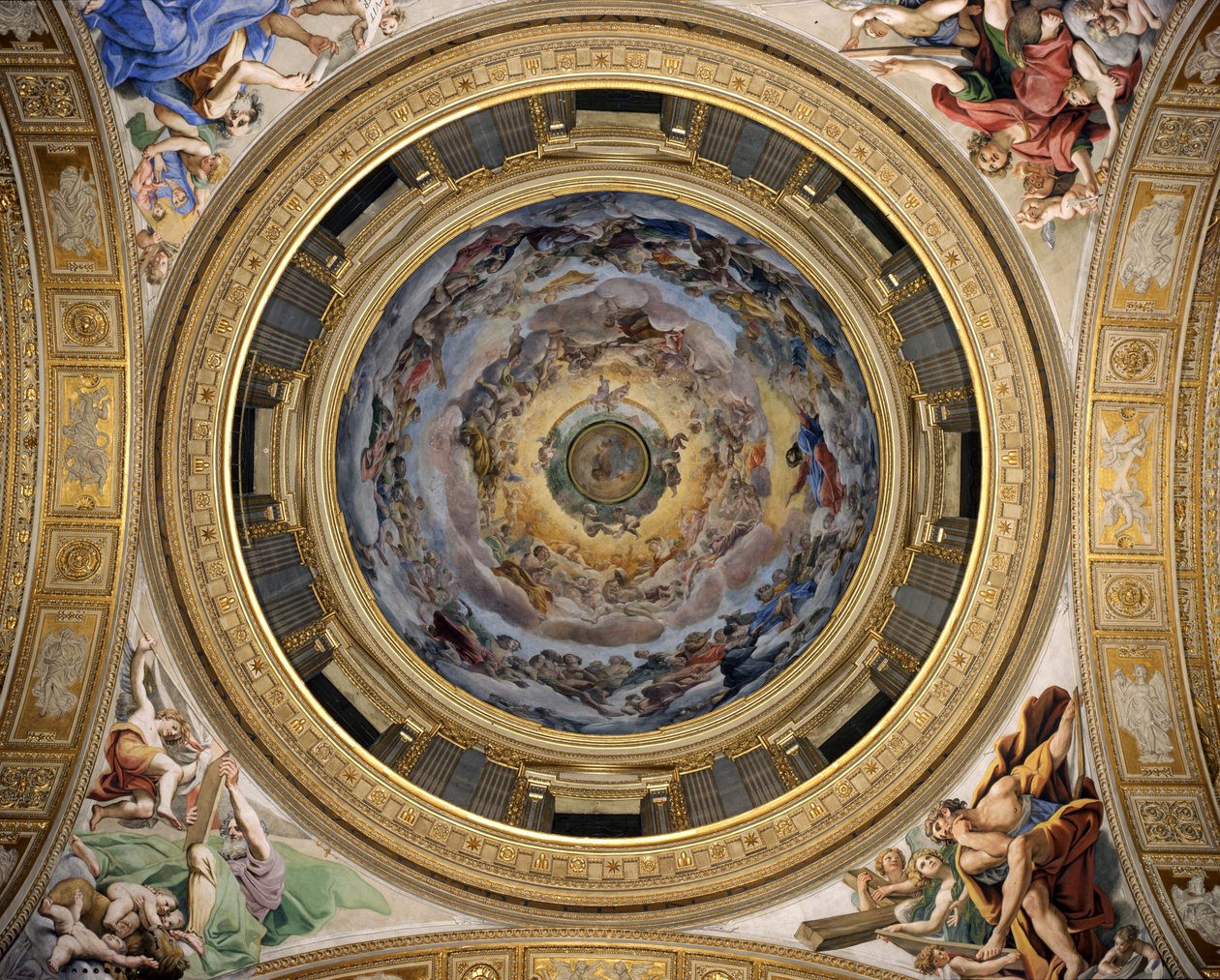 Herrlichkeit des Paradieses, 1627 von Giovanni Lanfranco