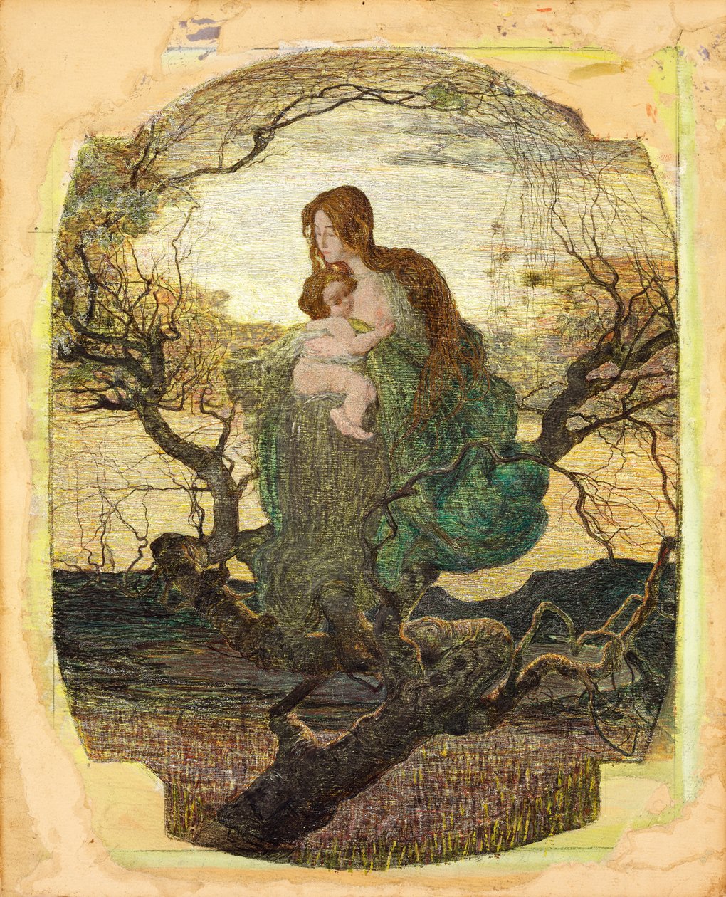 Der Engel des Lebens von Giovanni Segantini