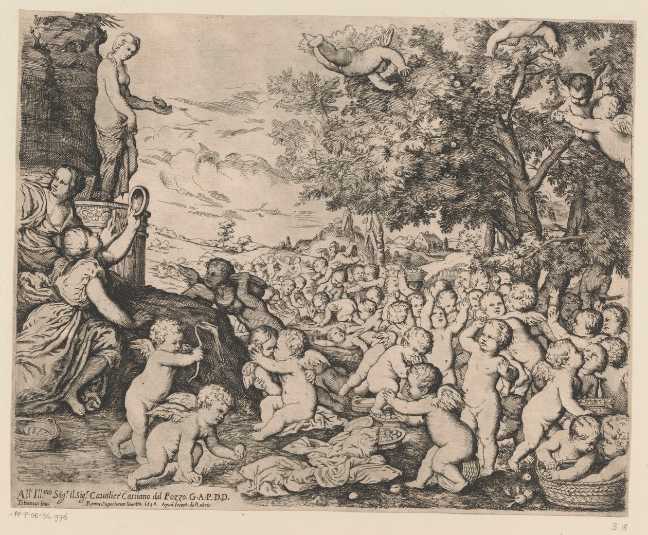 Verehrung der Venus durch Putti von Giovanni Andrea Podesta