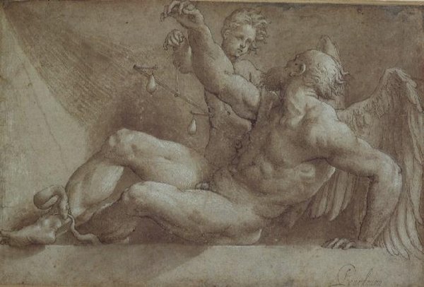 Allegorie der Zeit von Giovanni Antonio Pordenone