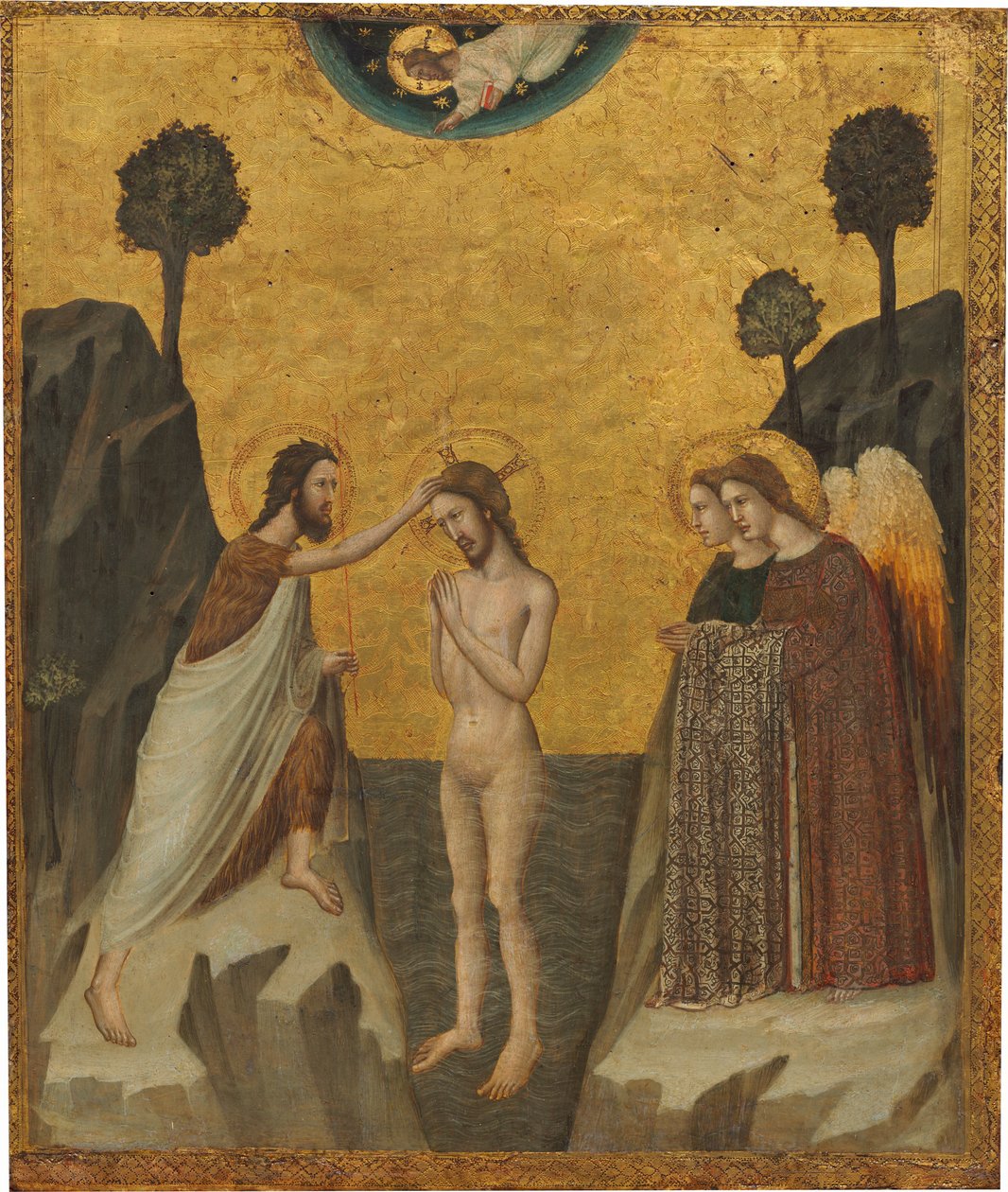 Die Taufe Christi von Giovanni Baronzio