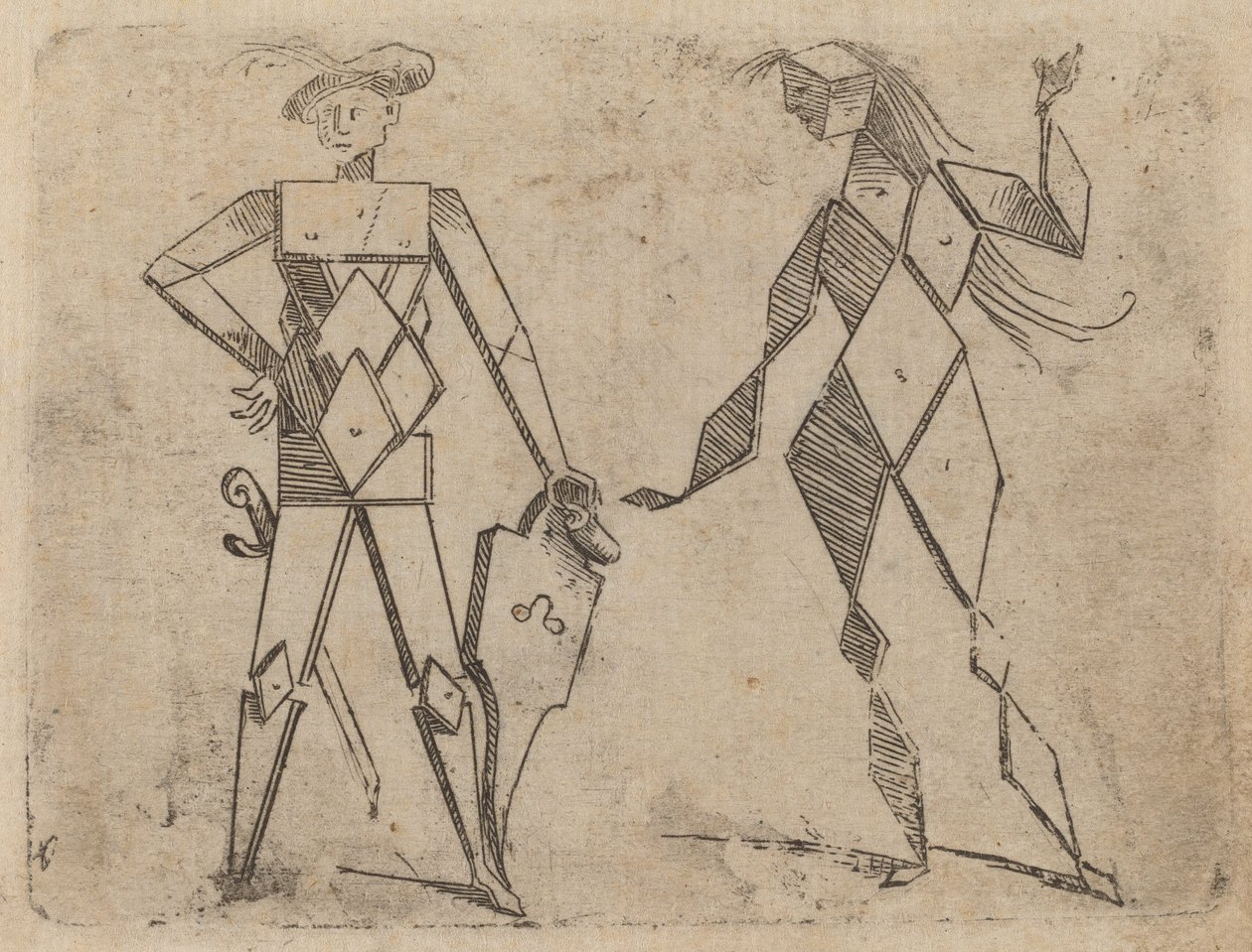 Aus "Bizzarie di varie Figure" von Giovanni Battista Bracelli