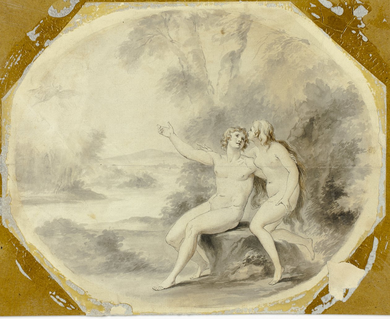 Adam und Eva im Paradies von Giovanni Battista Cipriani