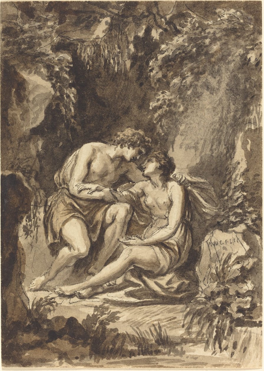 Angelica und Medoro von Giovanni Battista Cipriani