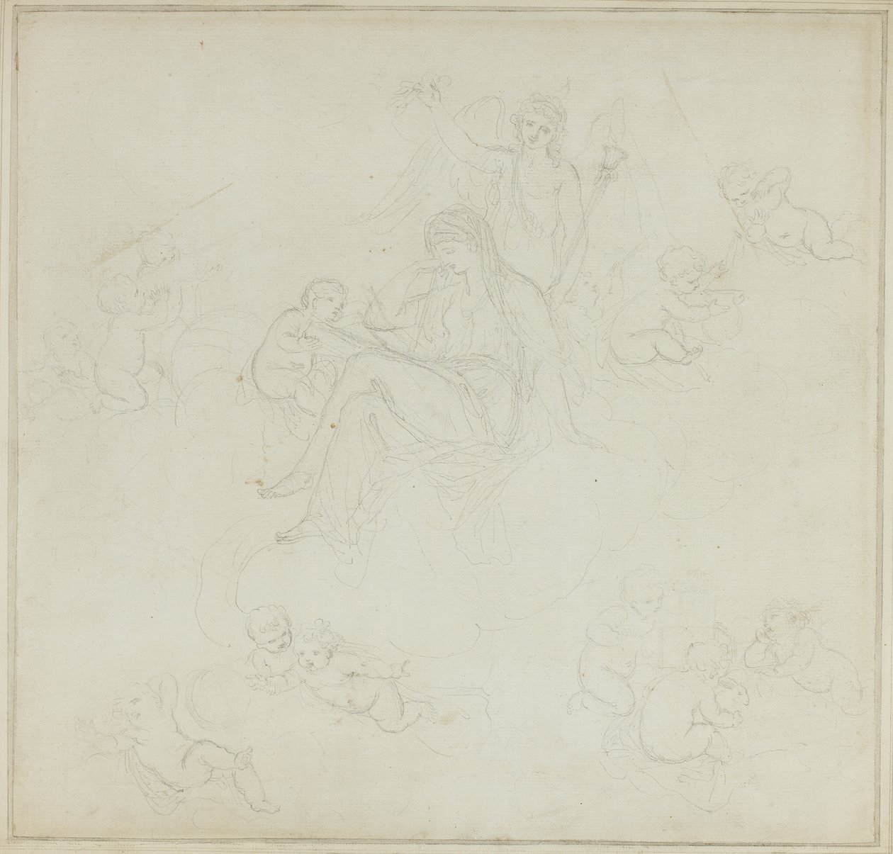 Venus mit Putti von Giovanni Battista Cipriani