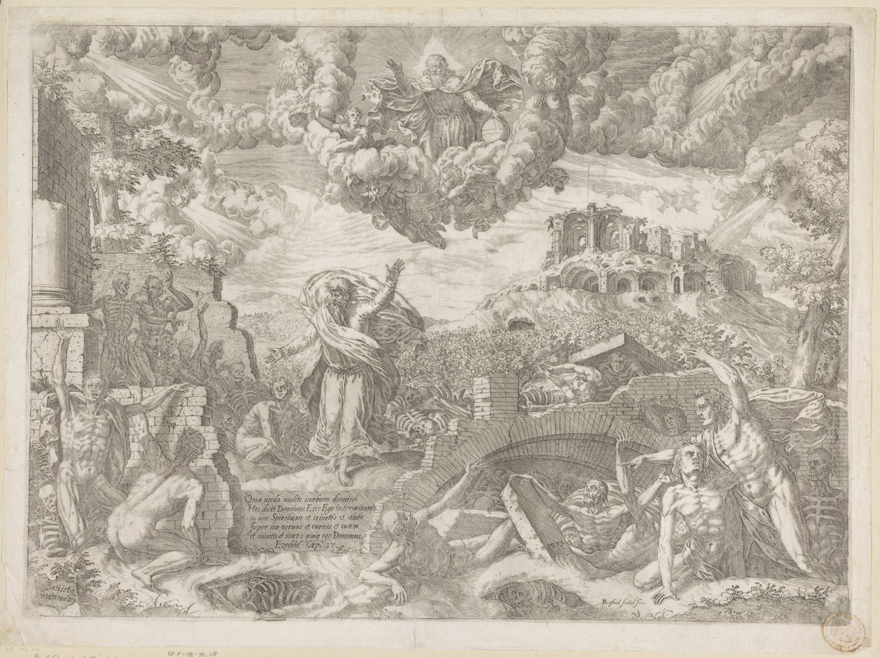 Die Vision von Ezechiel von Giovanni Battista Fontana