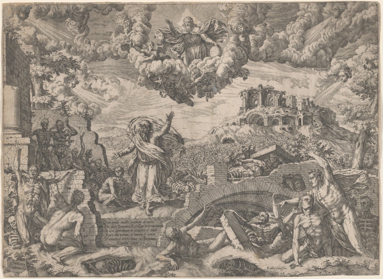 Die Vision von Ezechiel von Giovanni Battista Fontana