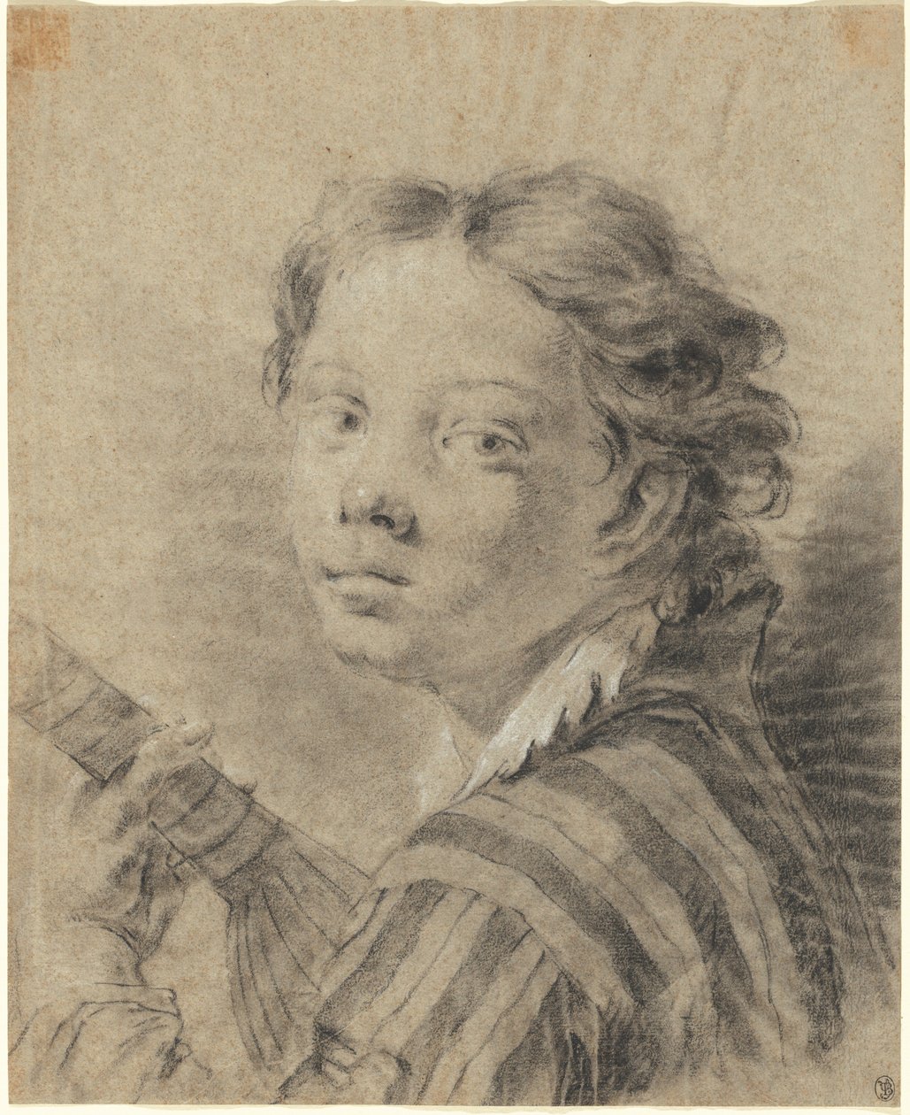 Ein Junge mit einer Laute von Giovanni Battista Piazzetta