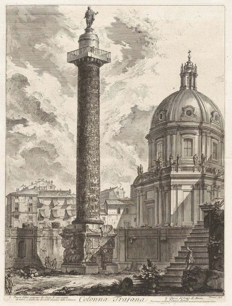 Colonna Trajana von Giovanni Battista Piranesi