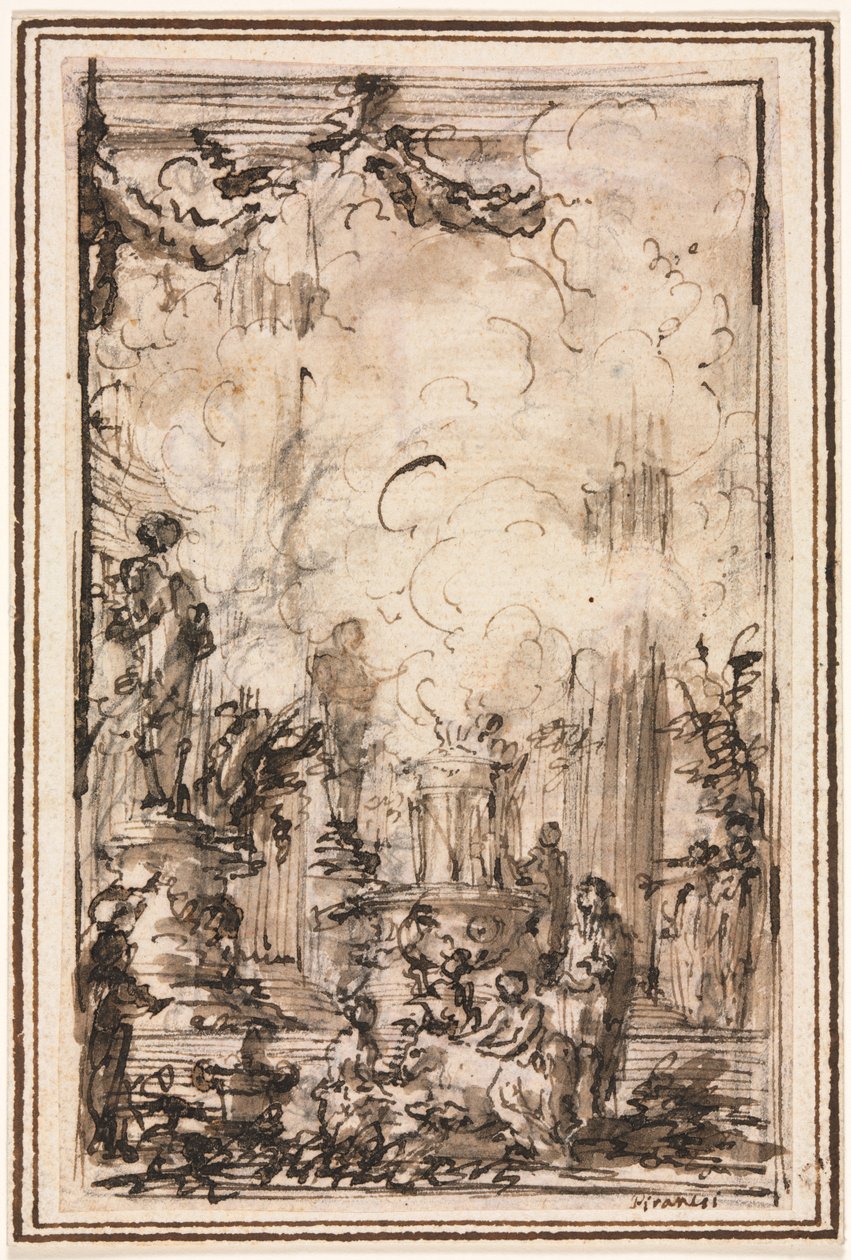 Opfergabe in einem Tempel von Giovanni Battista Piranesi