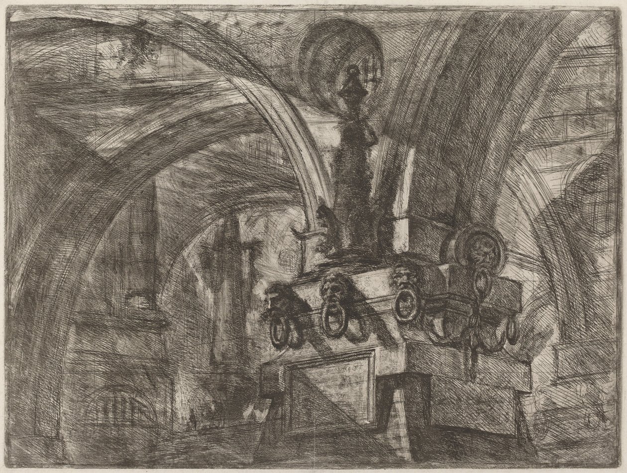 Der Pier mit einer Lampe von Giovanni Battista Piranesi