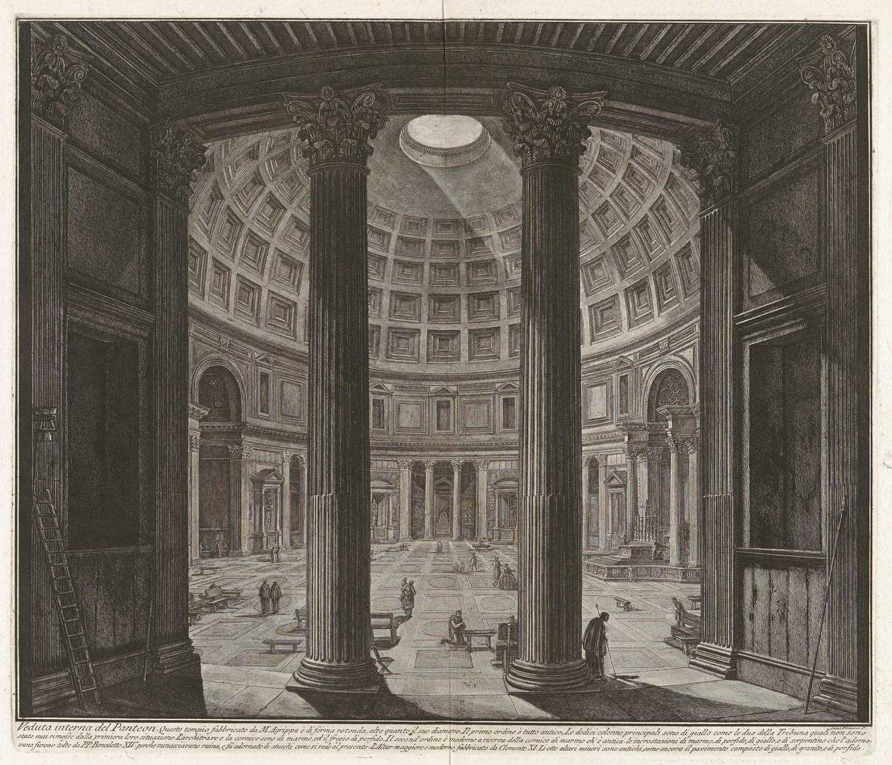 Innere Ansicht des Pantheon von Giovanni Battista Piranesi