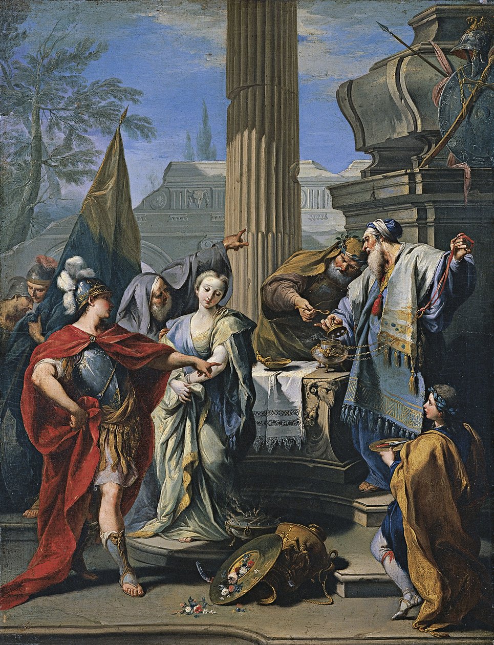 Das Opfer der Polyxena von Giovanni Battista Pittoni