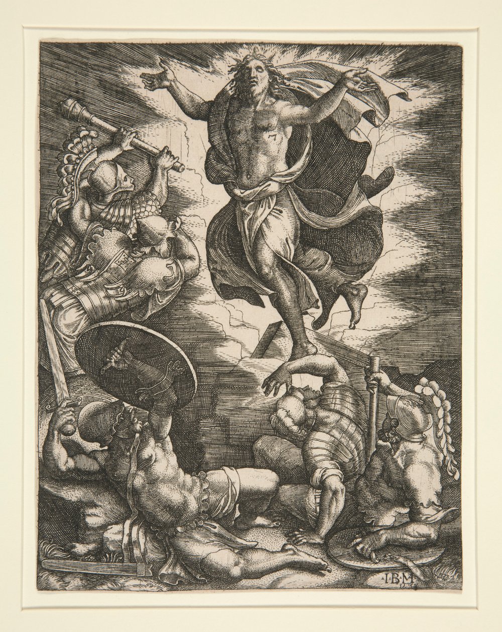 Die Auferstehung von Giovanni Battista Scultori