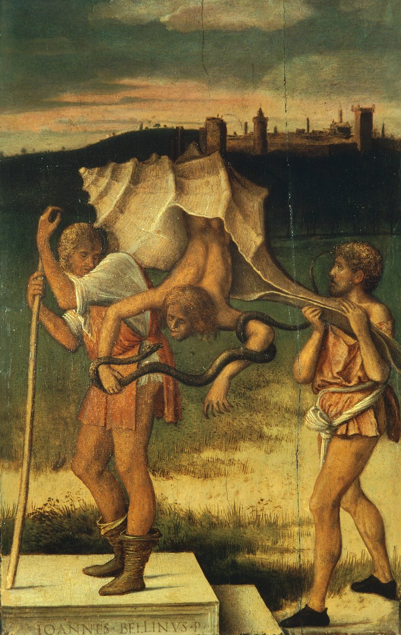 Allegorie des böswilligen Klatsches (oder Verleumdung) von Giovanni Bellini