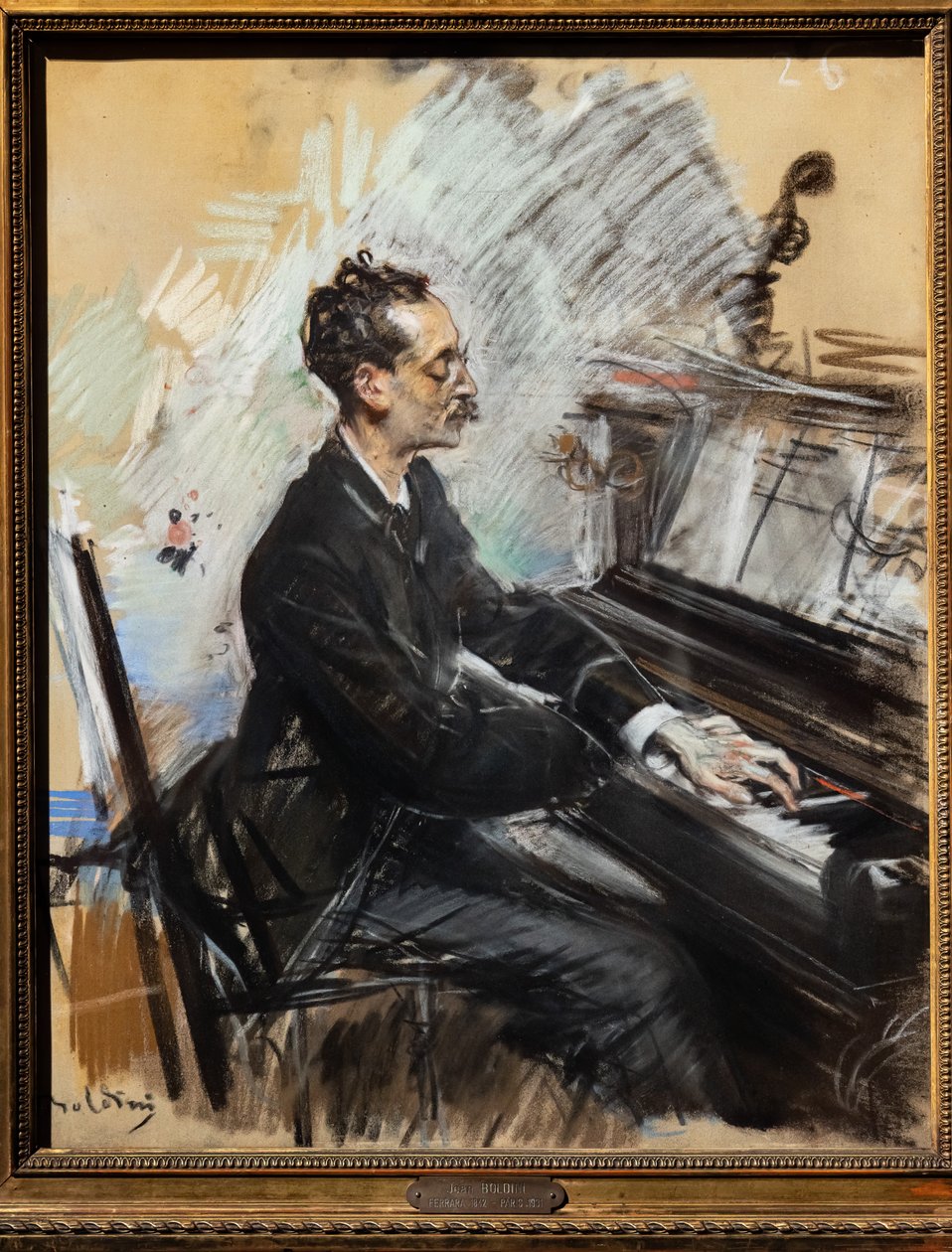 Der Pianist Rey Colaço von Giovanni Boldini