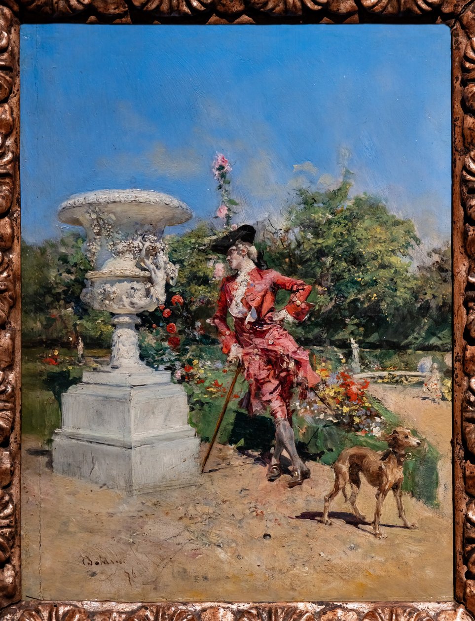 Junger Marquis in Versailles von Giovanni Boldini