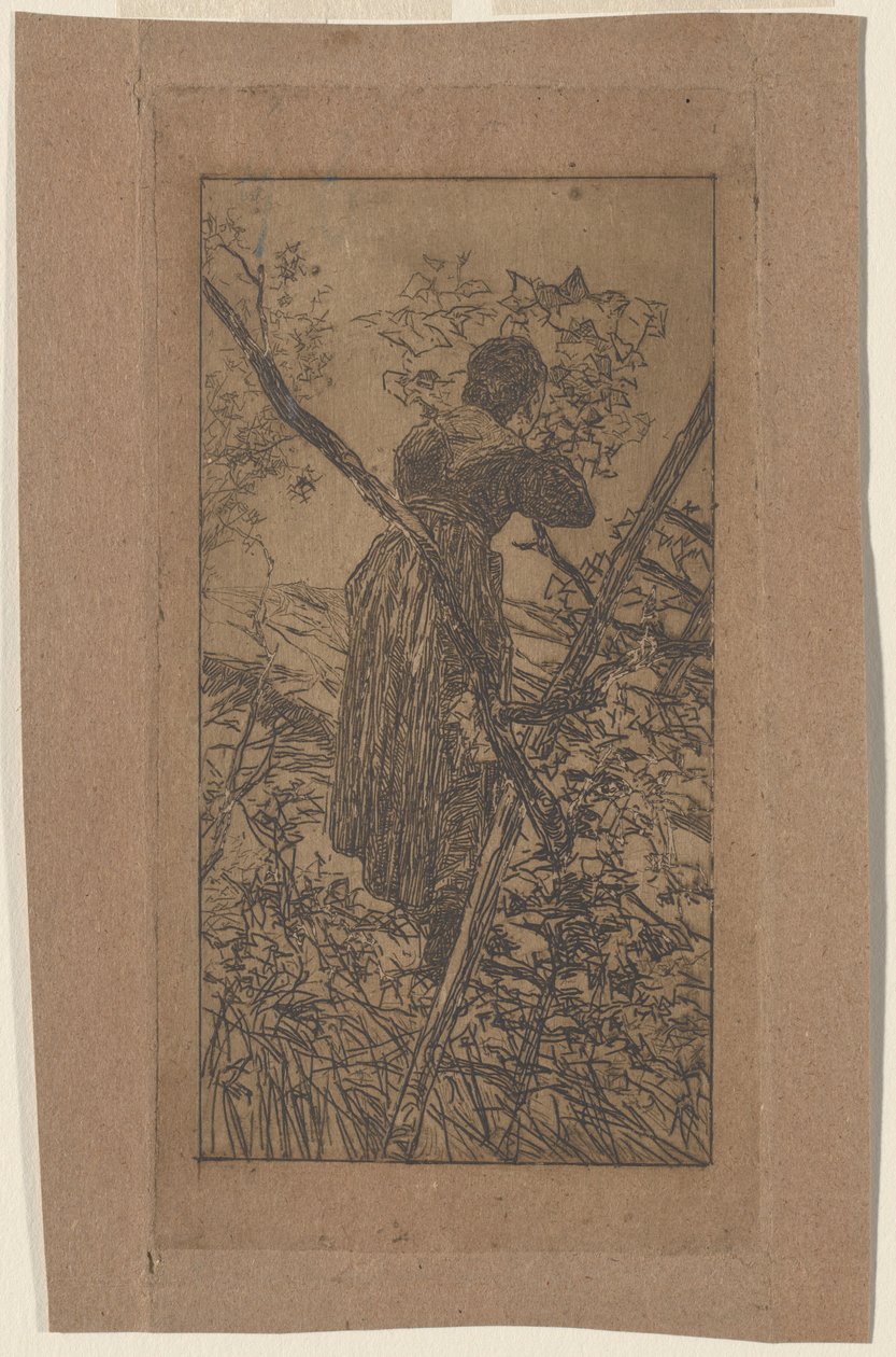 Blätter sammeln von Giovanni Fattori