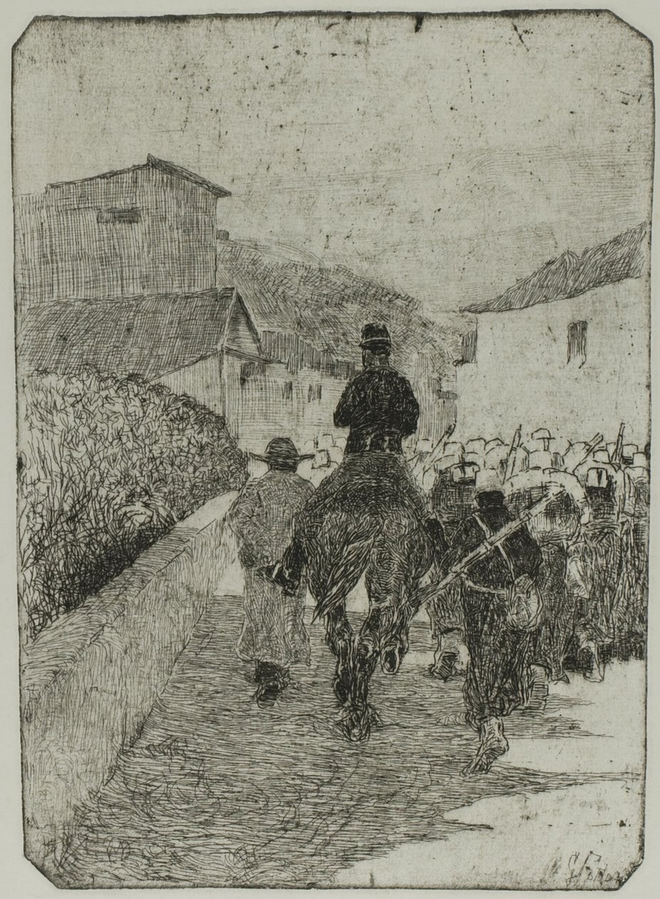 Militärische Promenade von Giovanni Fattori