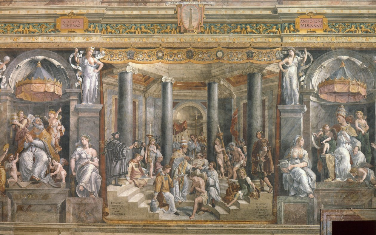 Die Taufe Konstantins von Giovanni Francesco (c.1488 1528) Penni