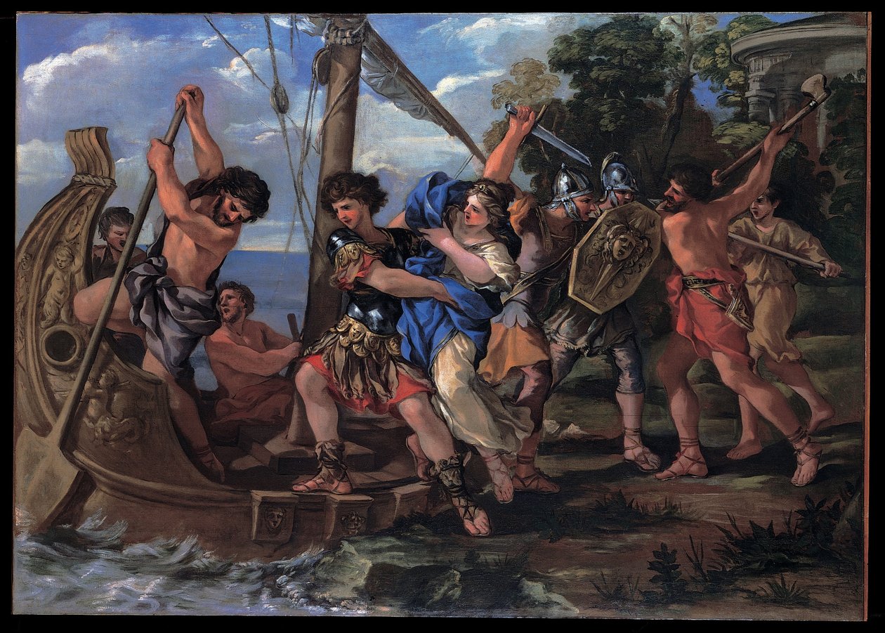 Die Entführung der Elena von Giovanni Francesco Romanelli