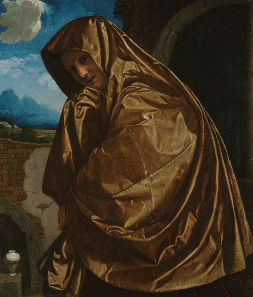 Heilige Maria Magdalena am Grab von Giovanni Girolamo Savoldo