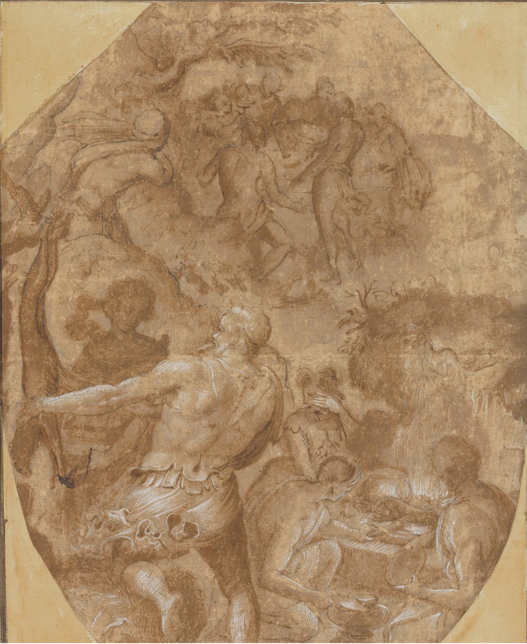 Die Entdeckung des Glases, ca. 1570-72 von Giovanni Maria Butteri