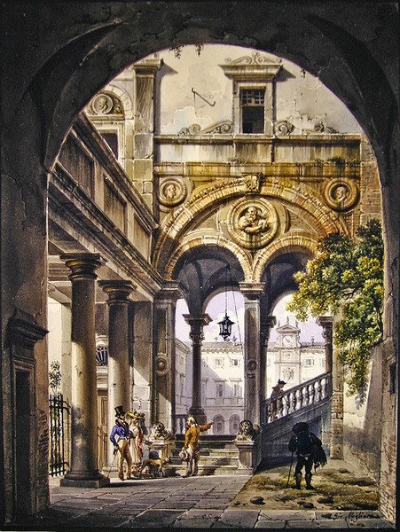 Architektonische Capriccio von Giovanni Migliara