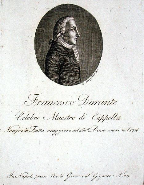Francesco Durante (1686-1756) von Giovanni Morghen