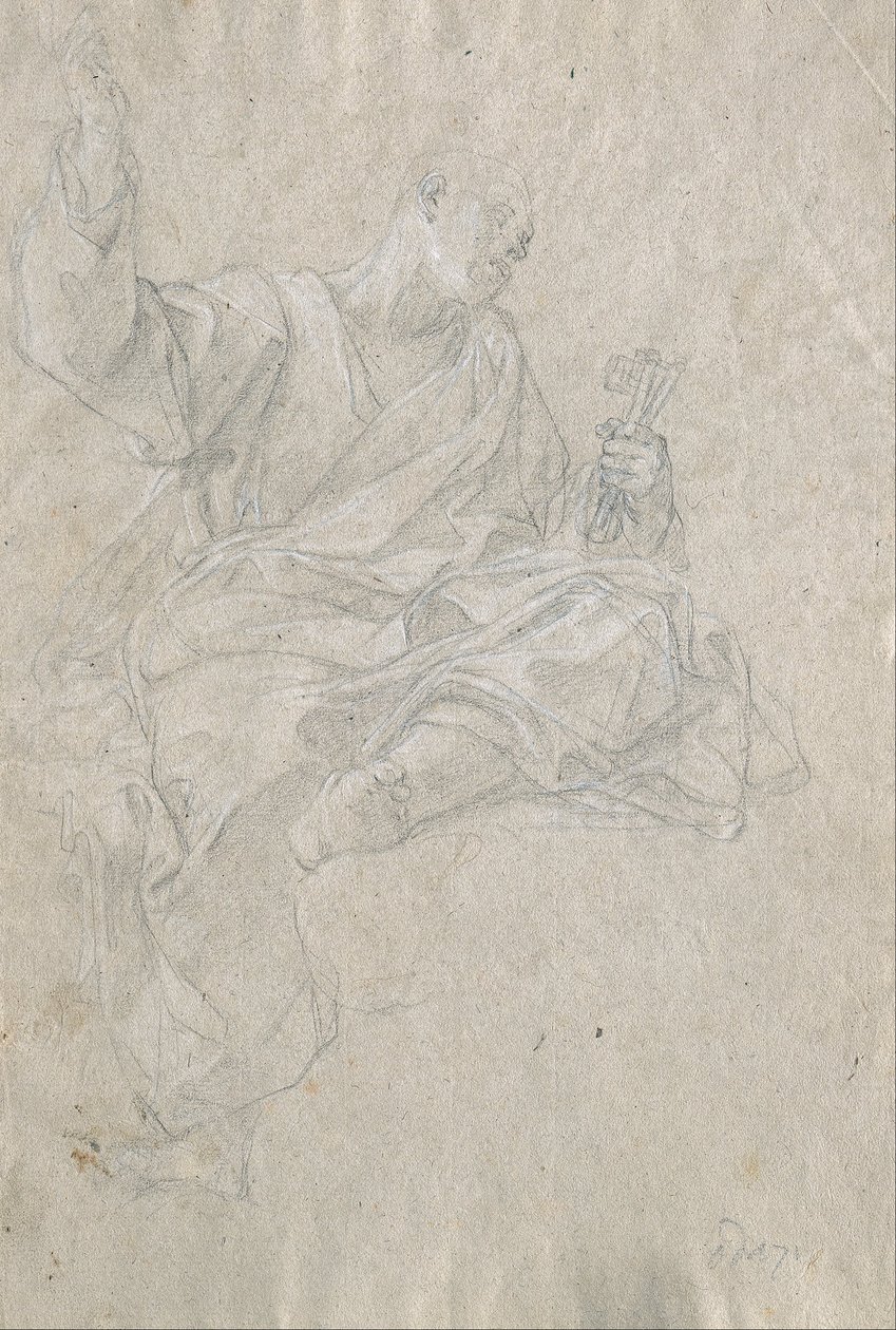 Studie für den Apostel Petrus von Giovanni Odazzi