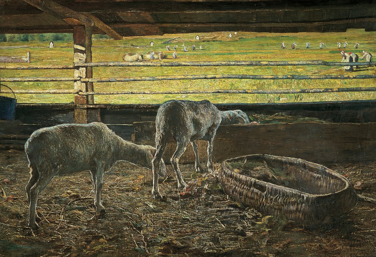 Kontrast des Lichts von Giovanni Segantini