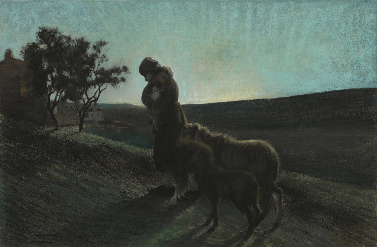 Le due madri von Giovanni Segantini