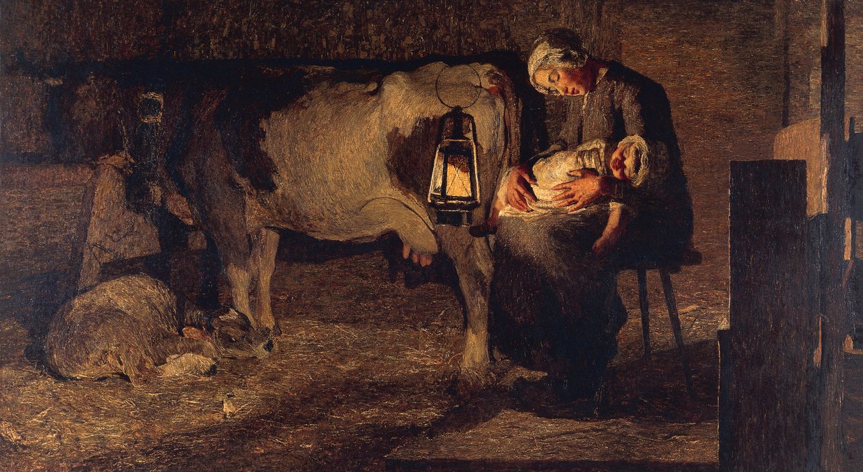 Zwei Mütter von Giovanni Segantini