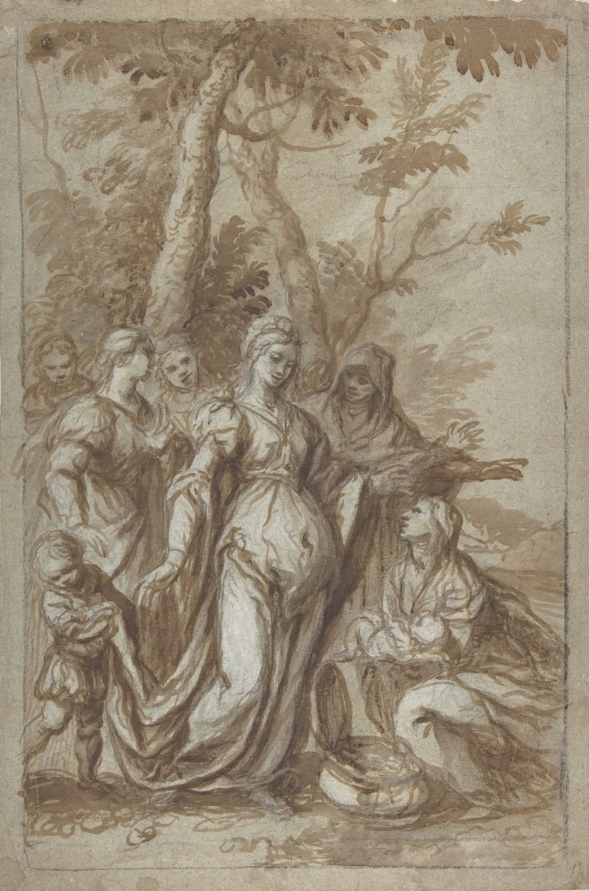 Das Auffinden des Moses von Giovanni Stefano Danedi