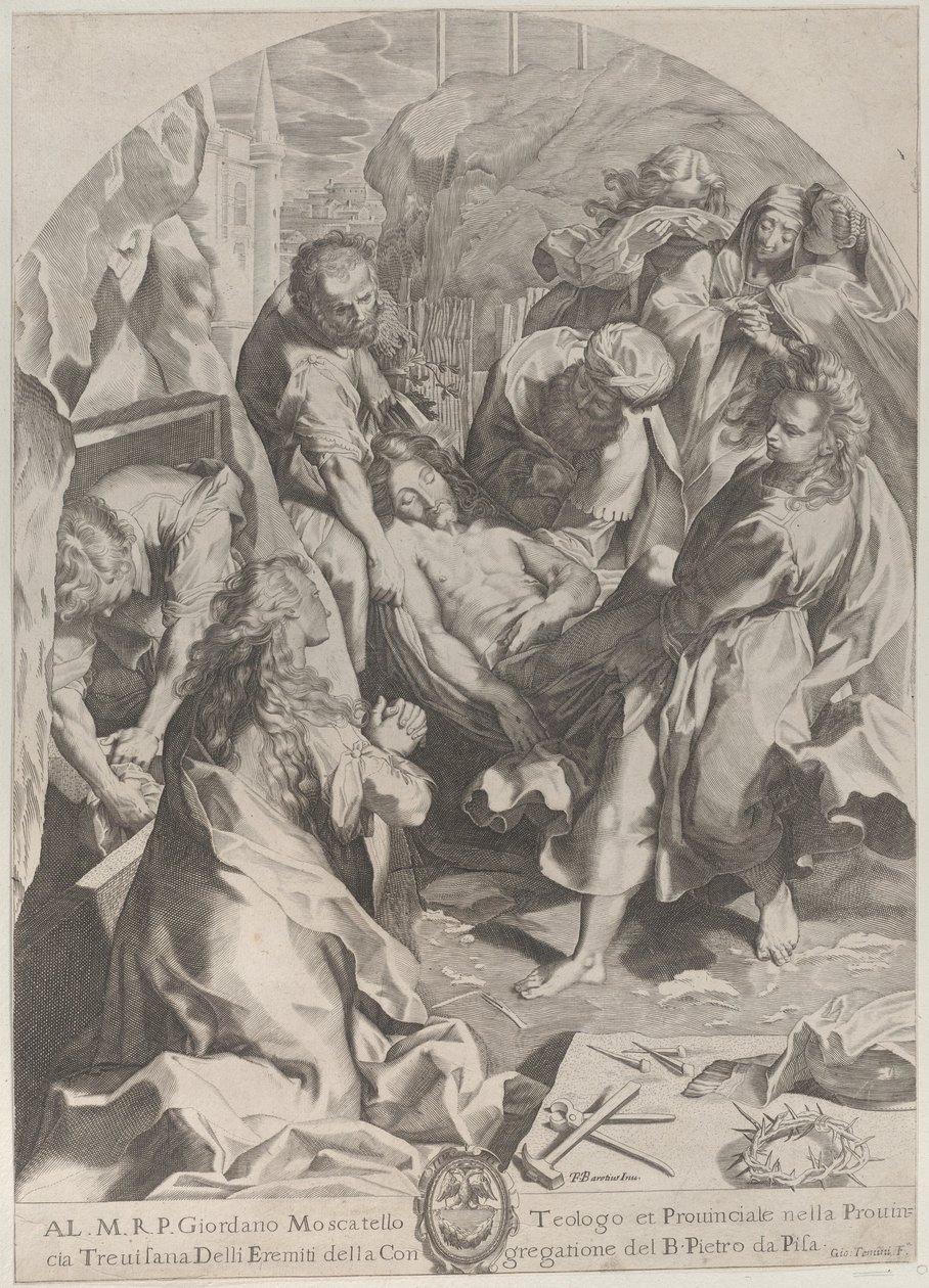 Die Grablegung, ca. 1622 von Giovanni Temini