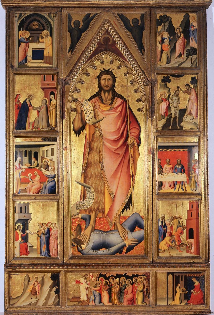 Altarbild des Täufers von Giovanni del Biondo