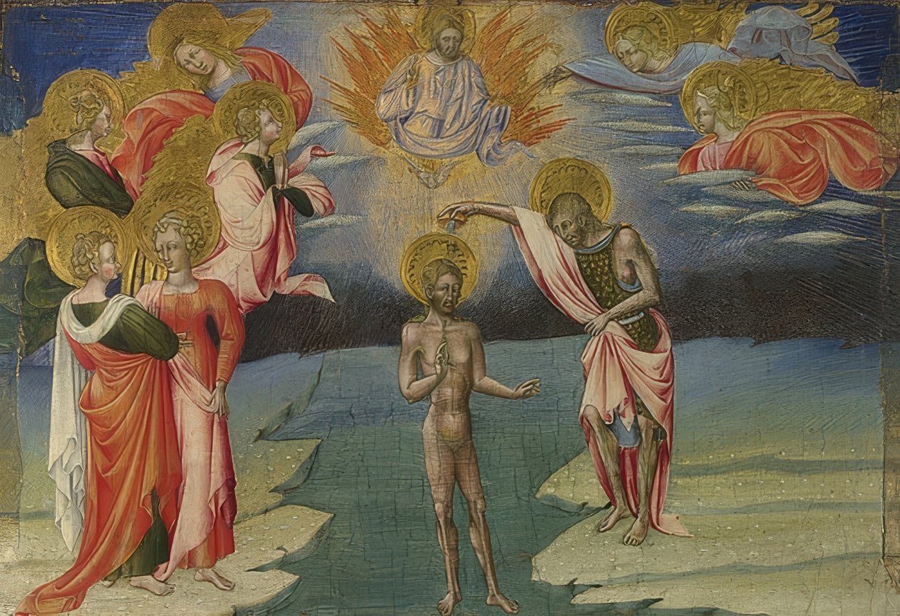 Die Taufe Christi von Giovanni di Paolo