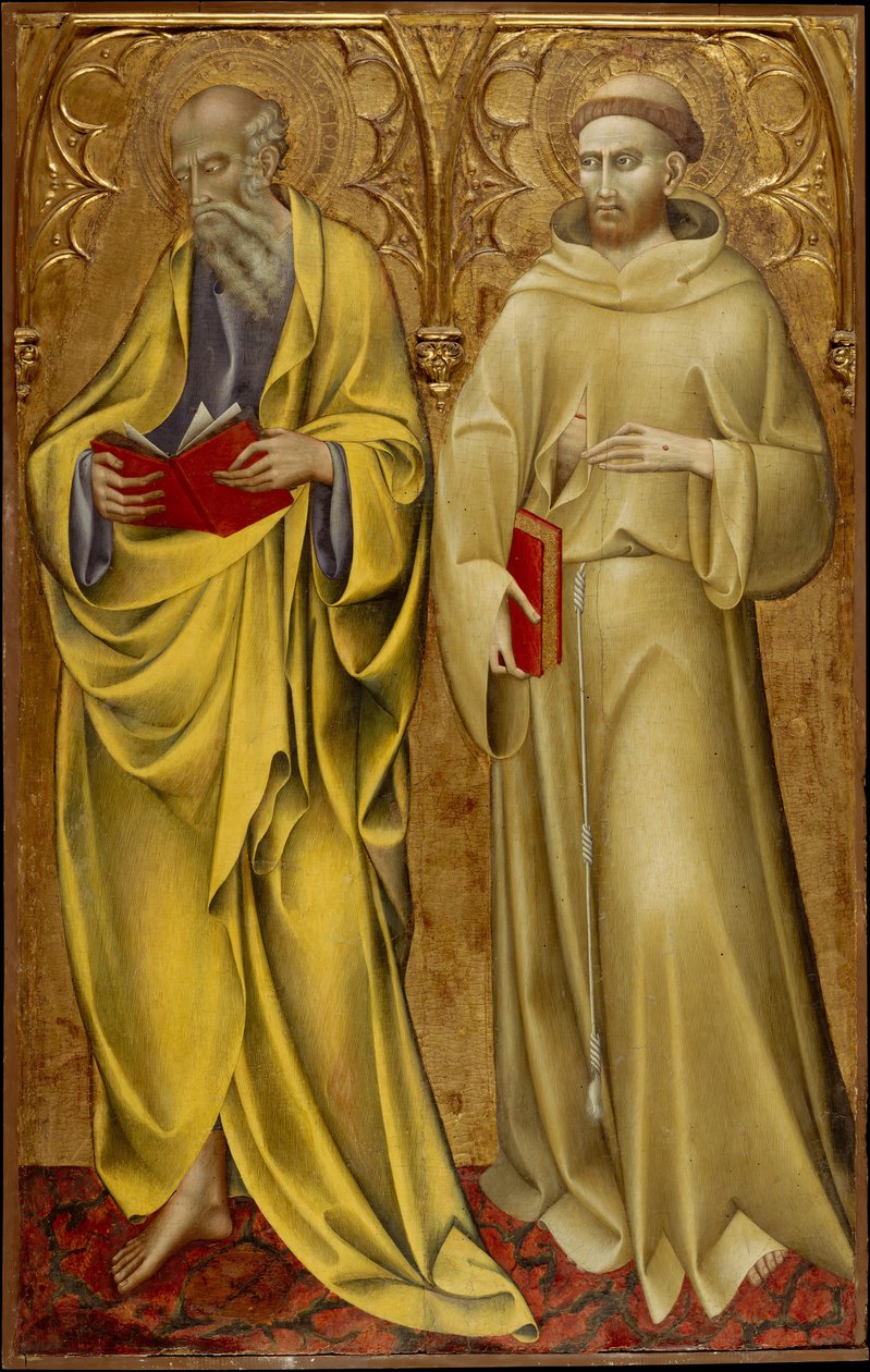 Die Heiligen Matthäus und Franziskus von Giovanni di Paolo