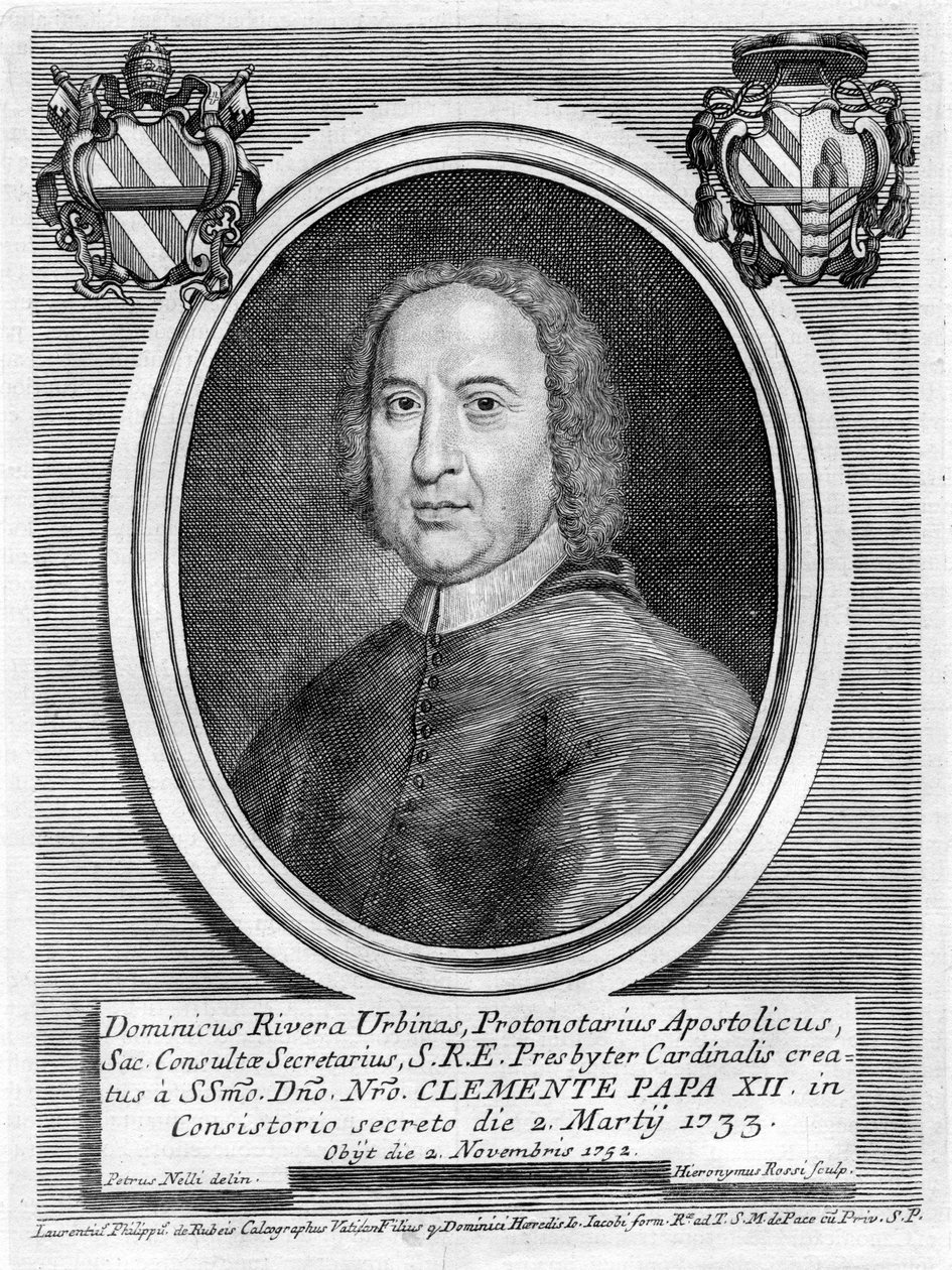 Graviertes Porträt von Girolamo Rossi d Nelli