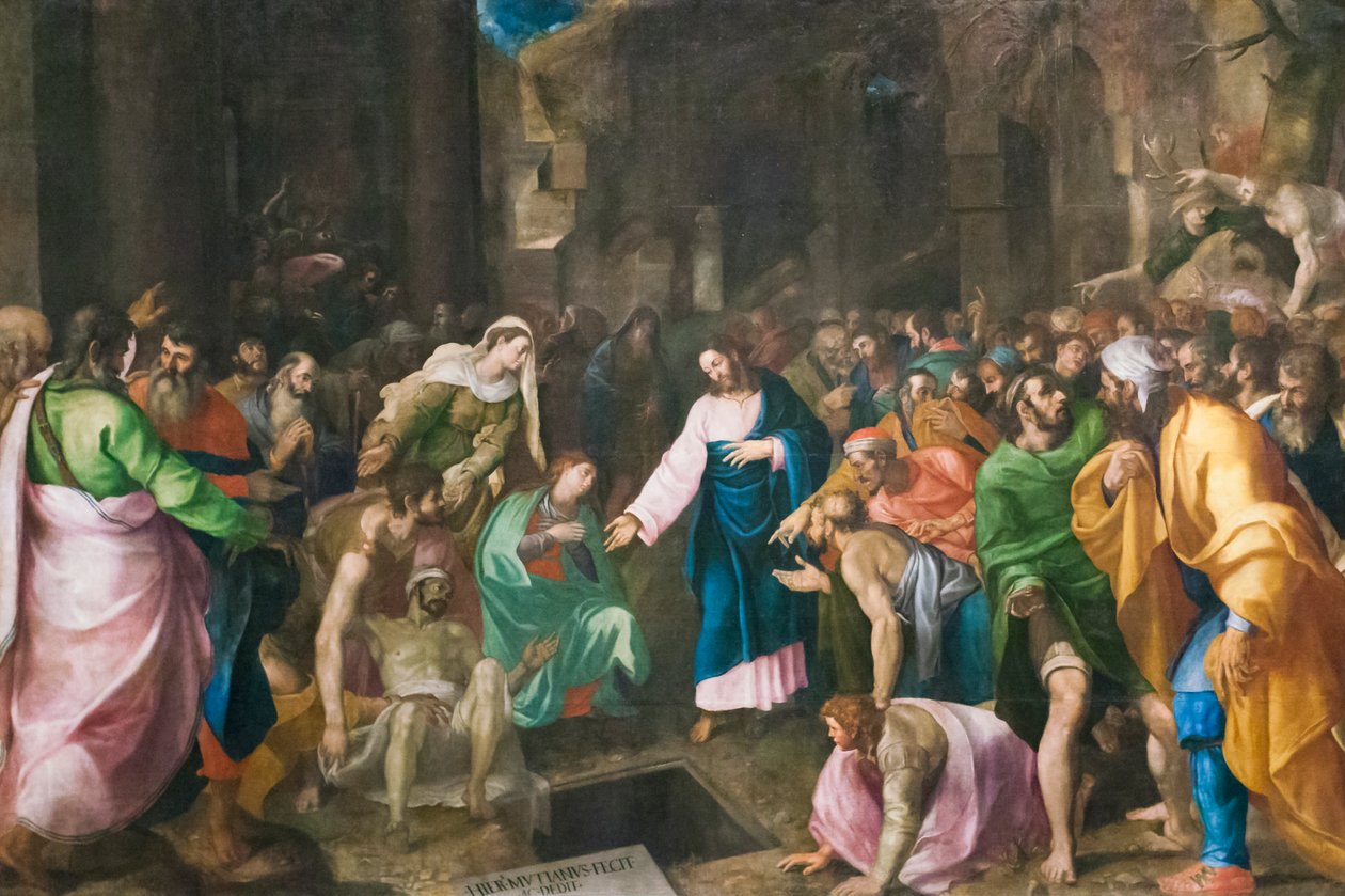 Auferstehung des Lazarus von Girolamo Muziano