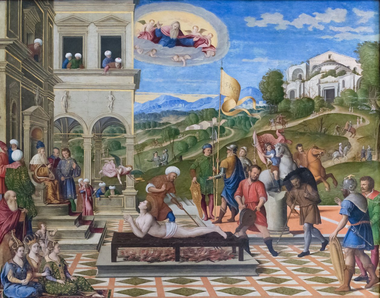 Martyrium des Heiligen Laurentius von Girolamo da Santacroce