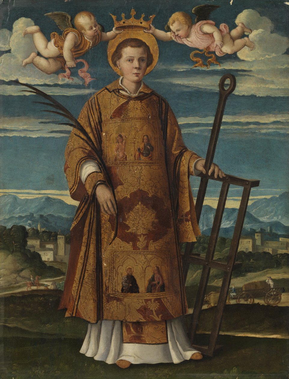 Heiliger Laurentius, ca. 1520-30 von Girolamo da Santacroce