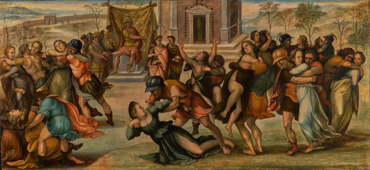 Die Entführung der Sabinerinnen von Girolamo del Pacchia