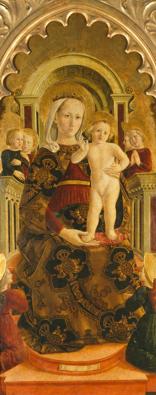 Thronende Madonna von Girolamo di Giovanni di Camerino