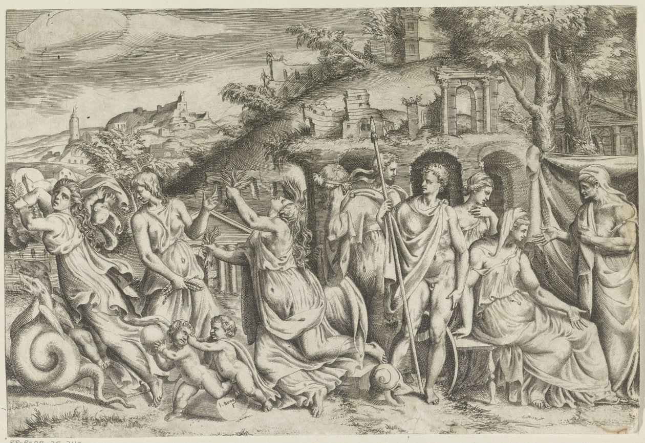 Jason und Medea von Giulio Bonasone