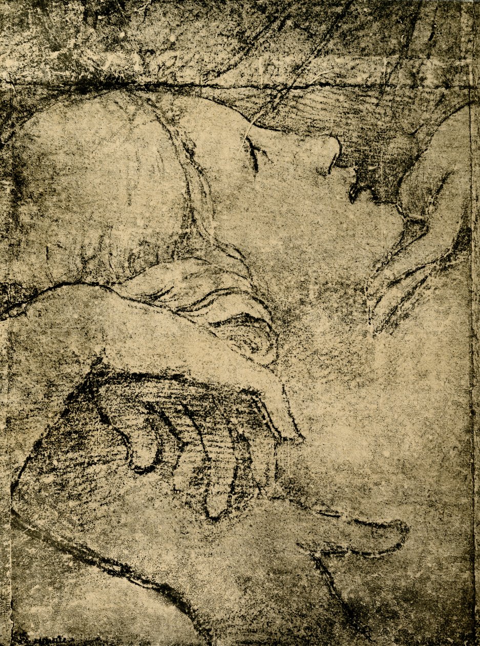 Venus, von Adonis geschmeichelt von Giulio Romano