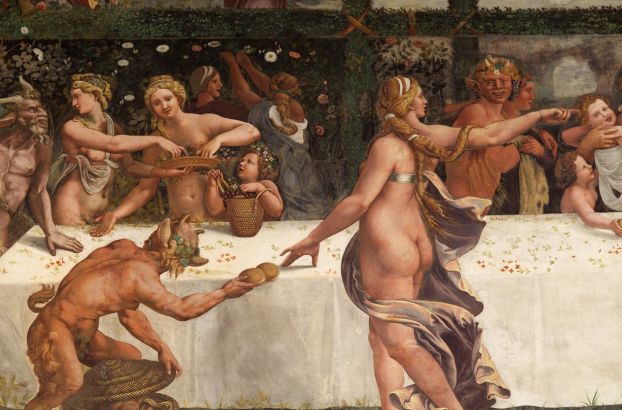 Hochzeitsfest von Amor und Psyche (Detail) von Giulio Romano